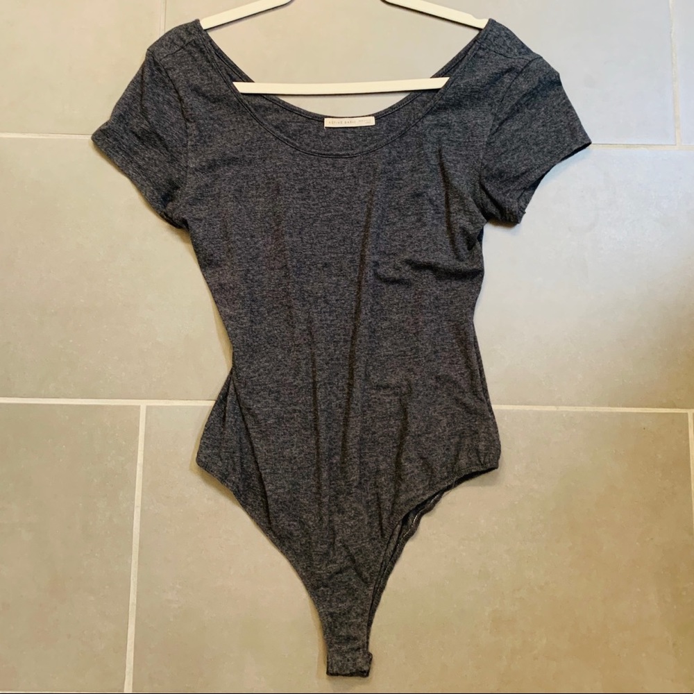 Gray Women’s Large Bodysuit/ Onesie Short Sleeve